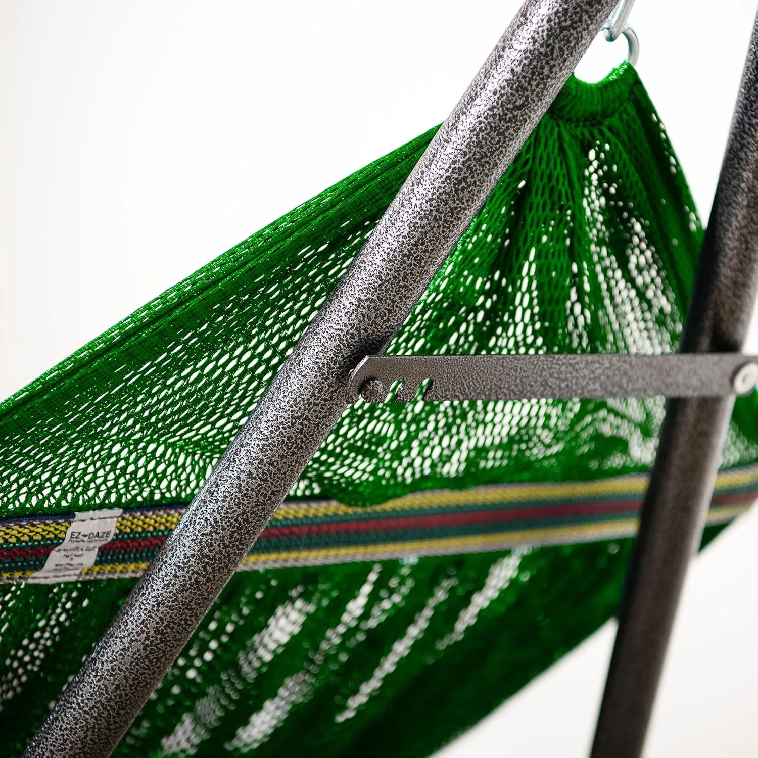 Best Home Fashion Hammock with Collapsible Steel Stand 450 lbs Capacity & Carrying Case, Portable & Adjustable, Perfect for Camping Beach Summer Patio, EZ Daze Foldable Hammock with Stand- Green