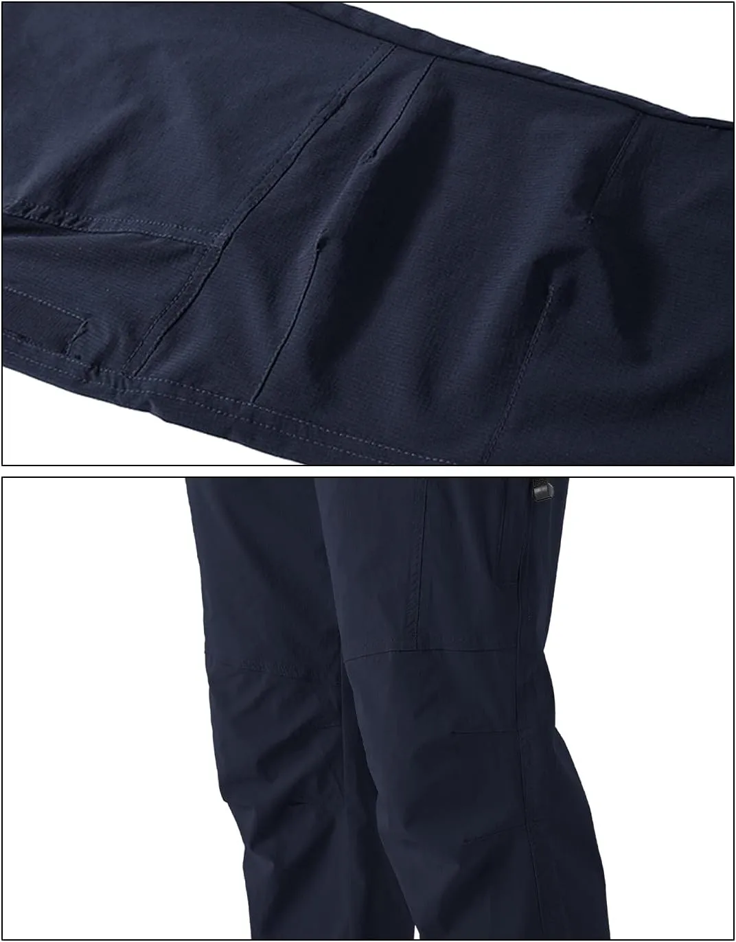 BGOWATU Men's Hiking Pants Quick Dry Lightweight Water Resistant Outdoor Sports Pants with Zipper Cargo Pockets