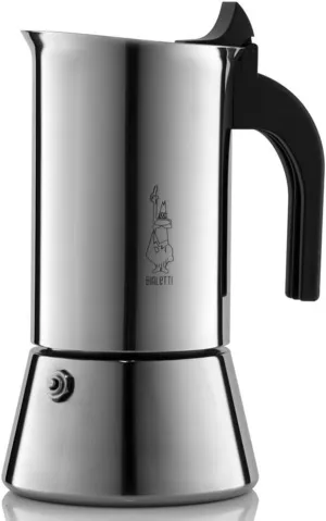 Bialetti Elegance Venus Induction 10 Cup Stainless Steel Espresso Maker