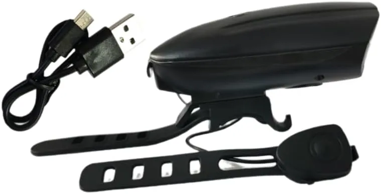 Bicycle Light Bike Light with Horn USB Rechargeable LED Waterproof MTB Bike Dark Night Outdoor Riding Headlight Rear Light
