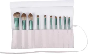 Bird&Fish Makeup Brush Case Travel, makeup brush case roll up,brush holder makeup,Holder Organizer Brushes Pouch Cosmetic Bag for Travel，Rolling Bag Storage Case PU Leather