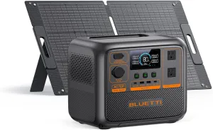 BLUETTI Solar Generator AC70P with 100W Solar Panel Included (Ships Separately), 864Wh LiFePO4 Battery Backup w/ 2 1000W AC Outlets (Power Lifting 2000W), 100W Type-C, for Road Trip, Power Outage