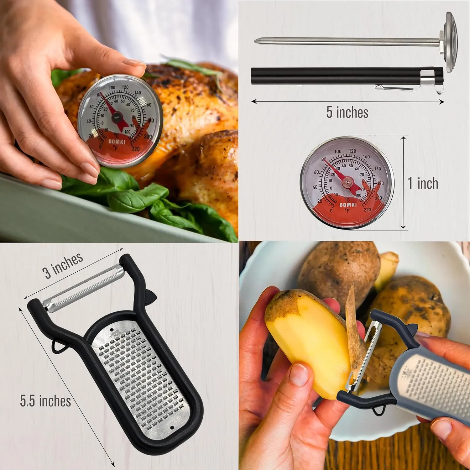 BOMKI Grilling & Camping Cookware - BBQ & Camp Cooking Set, Green Pro