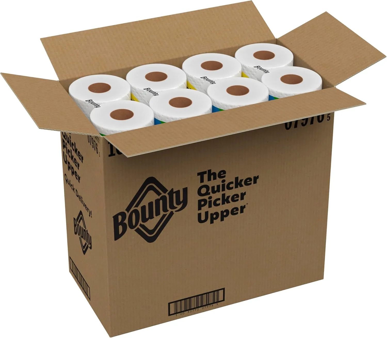 Bounty Paper Towels Quick Size, White, 16 Family Rolls = 40 Regular Rolls (Packaging May Vary)