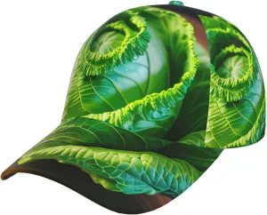Bright Cabbage Baseball Cap Adjustable Size for Running Workouts and Outdoor Activities All Seasons