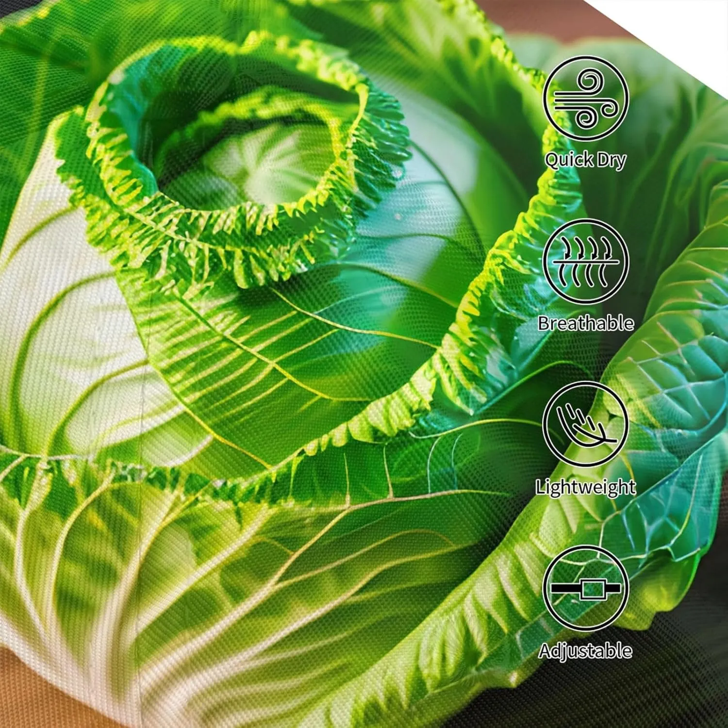 Bright Cabbage Baseball Cap Adjustable Size for Running Workouts and Outdoor Activities All Seasons
