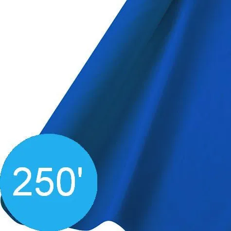 Bright Royal Blue Plastic Table Roll 40" x 250' | 1ct