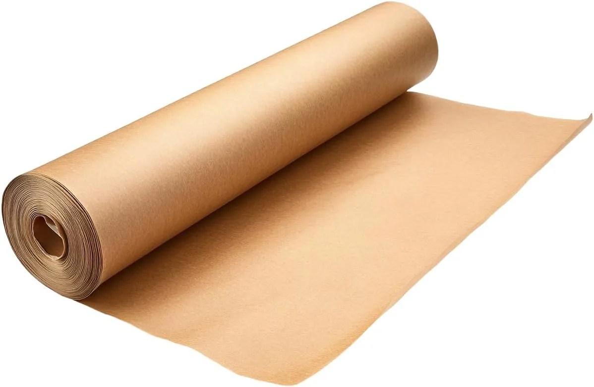 Brown Kraft Paper Roll 12" x 100 Ft(1200 inch) Recycled Brown Craft Paper Roll for Table Covering Shipping Present Wrapping Floral Packing Moving Arts Crafts
