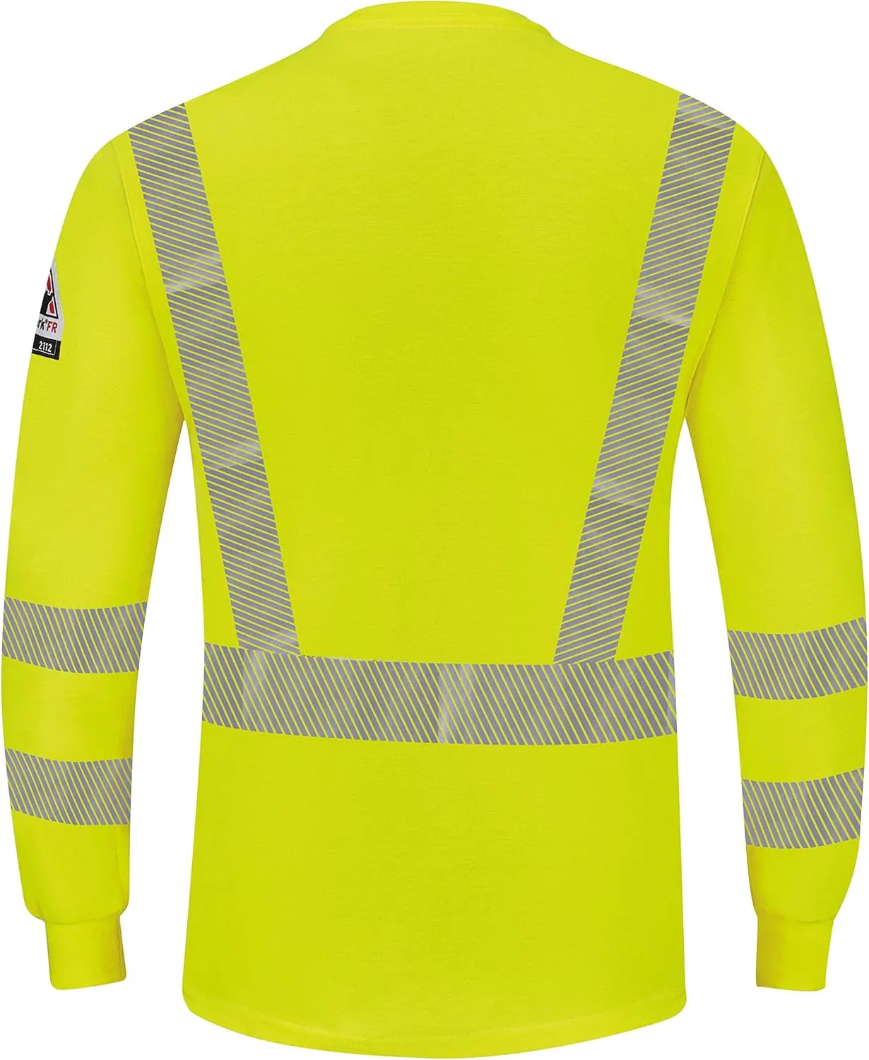 Bulwark FR Men's Hi-Visibility Lightweight Long Sleeve Henley