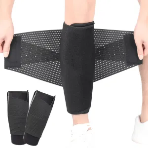 Calf Support Brace Upgrade Adjustable Shin Splint Compression Wrap Sleeve for Pain Relief, Hiking, Training, Men Women XXXL