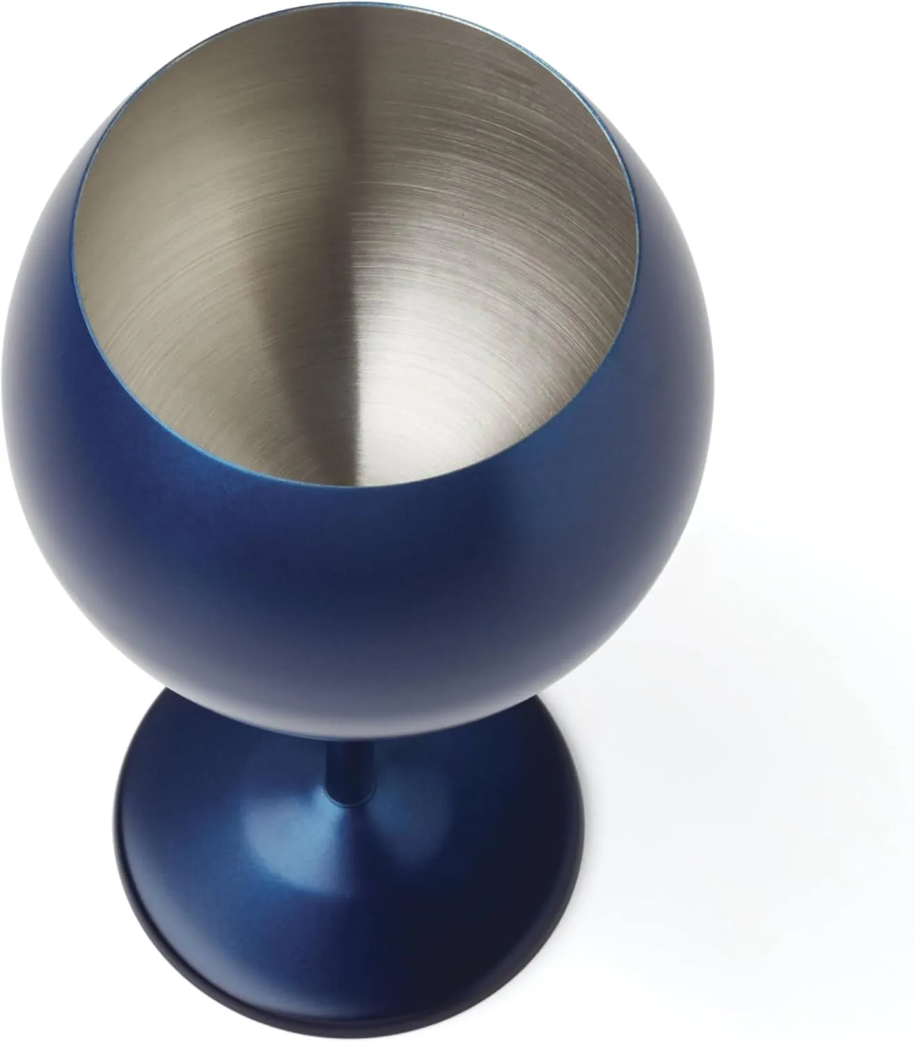 Cambridge Silversmiths 4 Piece Set of 12 oz Navy Balloon-Shaped Single Wall Wine Glasses
