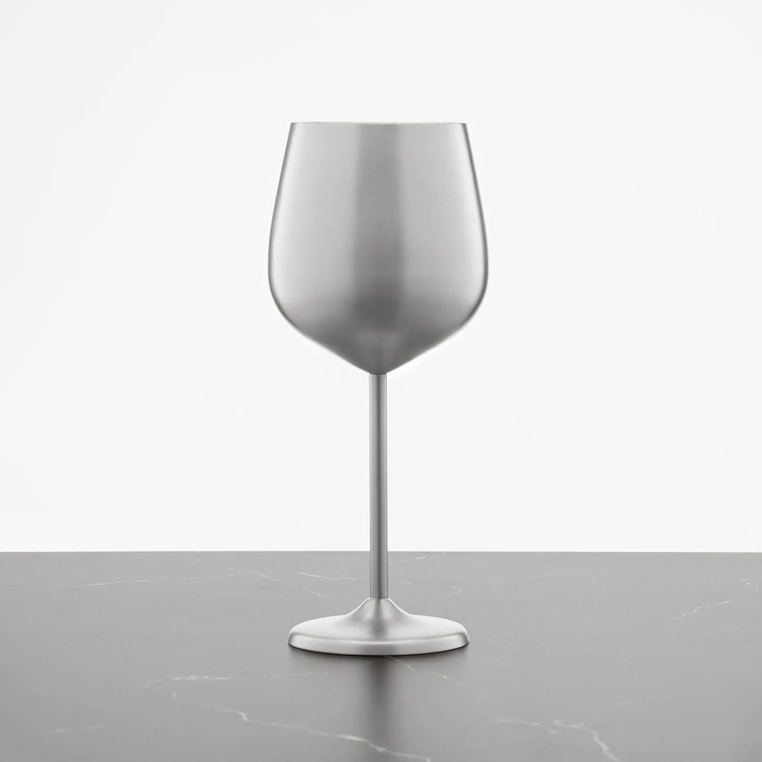 Cambridge Silversmiths 4 Piece Set of 18 oz Stainless Steel All Purpose Single Wall Wine Glasses
