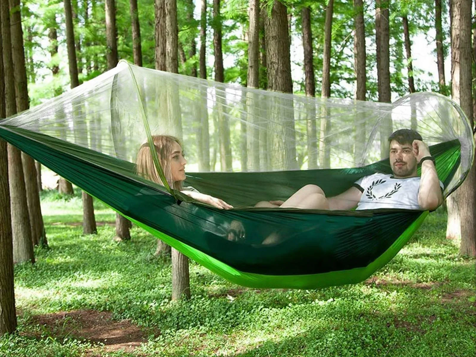 Camping 2 Up or Time running out Pop With Green Person Mosquito for Net Outdoor 1 Hammock Bed Trending product