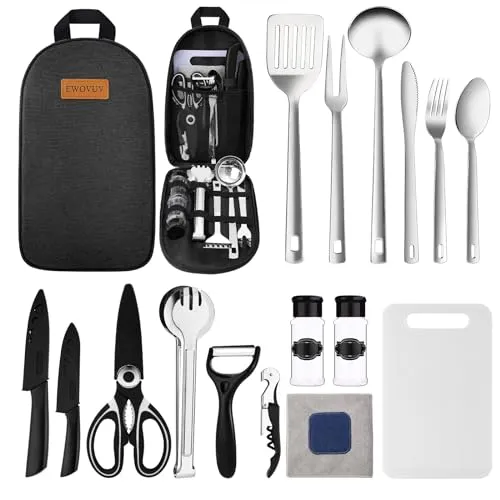 Camping Cooking Utensils Set-Camping Essentials Cookware Accessories