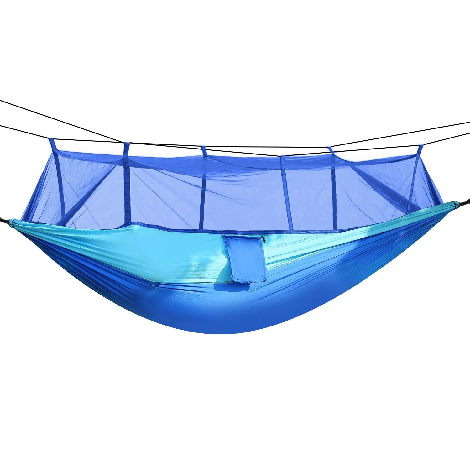 Camping Hammock Expedited delivery Outdoor Nylon Net Hommock 600lbs Mosquito Hiking Secure with Hanging 2 Load Persons Bed Portable Swing