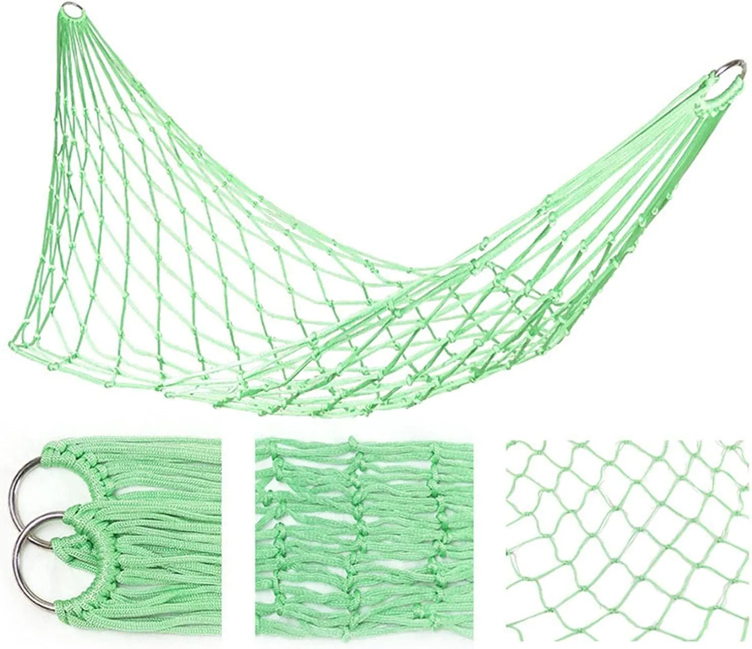 Camping Hammock Outdoor Sport Camping Travel Beach Backpacking Nylon Hammock for Outdoor Garden
