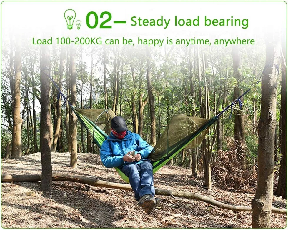 Camping Hammock Outdoor Strap Mosquito net Hammock Mountaineering Camping Mosquito Hammock Portable Hammock