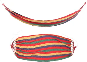 Camping Hammock,Large Woven Hammock Garden Swing with Hardwood Spreader Bar,Portable Camping Hammock Outdoor Travel Hammock,for Outdoor Summer Camping (Red)