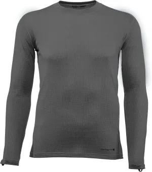 Carhartt Men's Force Lightweight Stretch Grid Base Layer Crewneck Top