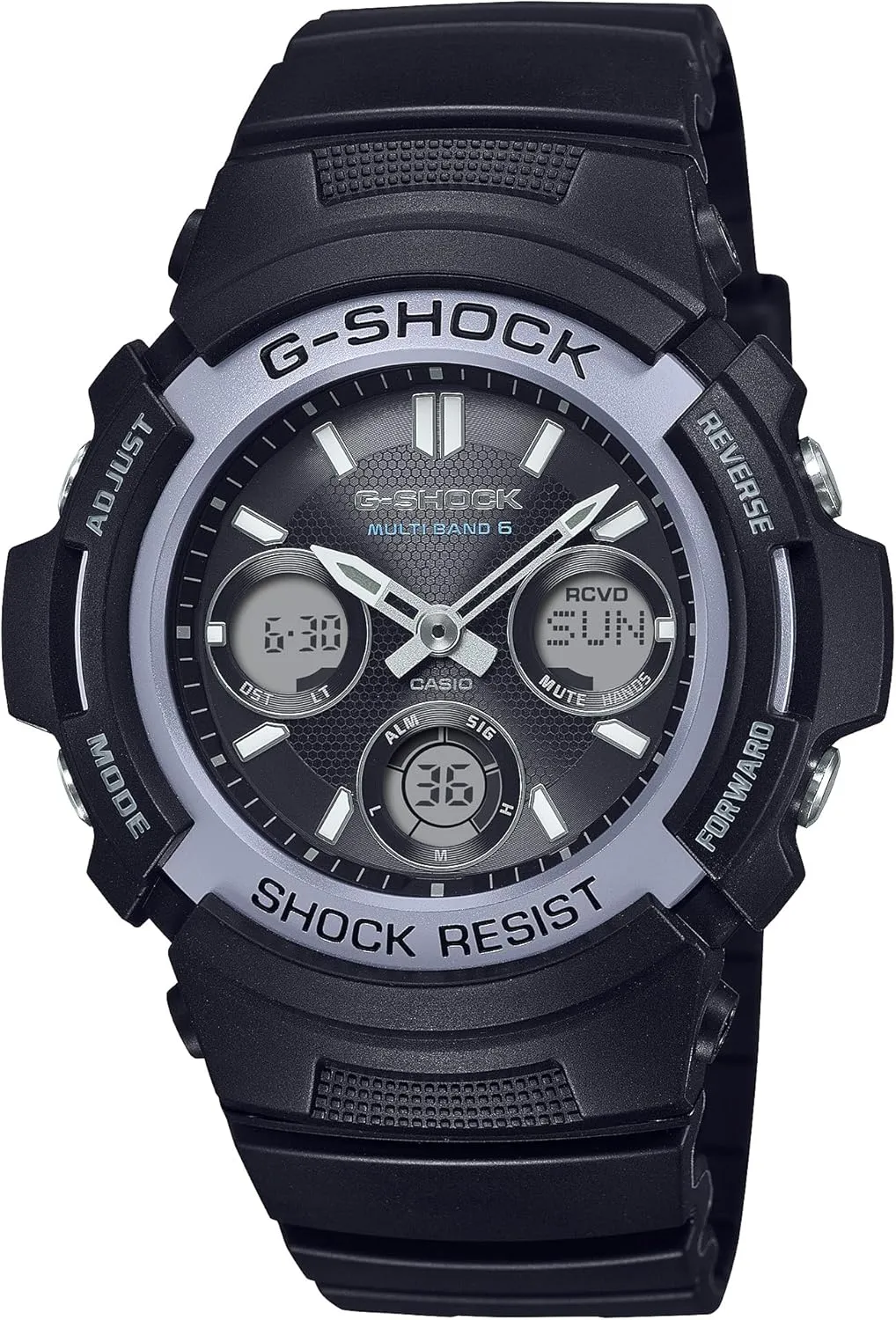 Casio G-Shock AWG-M100FP-1A2 | Solar-Powered & Radio-Controlled | Tough Analog-Digital Watch | Multi-Band 6 | 200M Water Resistance