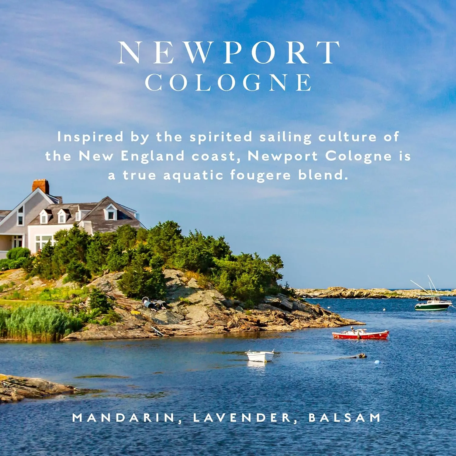 Caswell-Massey Gold Cap Newport Cologne Spray, Scents of Sandalwood, Cedar & Citrus, Fragrance For Men & Women, Made In The USA, 3 Oz