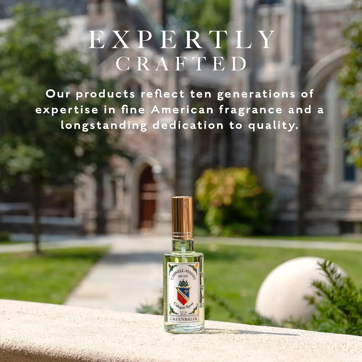 Caswell-Massey Gold Cap Newport Cologne Spray, Scents of Sandalwood, Cedar & Citrus, Fragrance For Men & Women, Made In The USA, 3 Oz