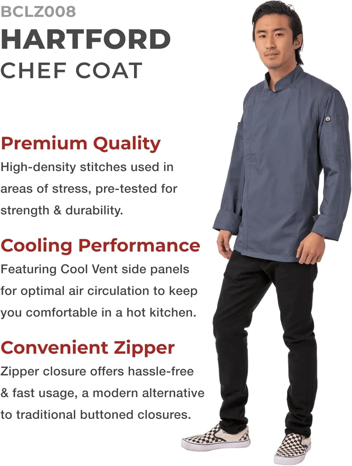 Chef Works Custom Mens Hartford Chef Coat
