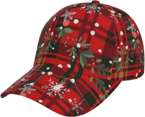 Christmas Cap Xmas Holiday Baseball Hats Fashion Sun Cap Packable Outdoor Running hat for Women and Men