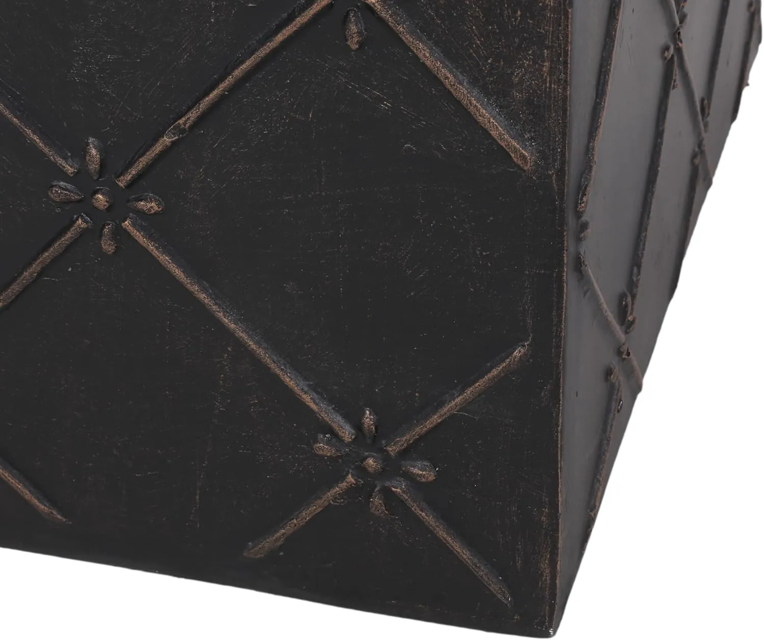 Christopher Knight Home Acosta Outdoor Large Lightweight Concrete Side Table, Antique Copper