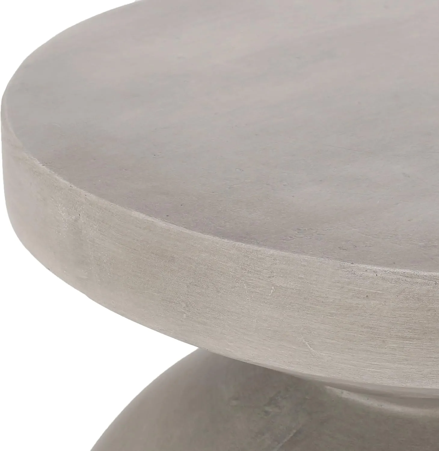 Christopher Knight Home Cayce Outdoor Lightweight Concrete Side Table, Concrete Finish