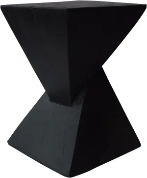 Christopher Knight Home Jerod Light-Weight Concrete Accent Table, Black