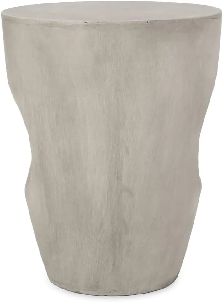 Christopher Knight Home Randall Outdoor Contemporary Lightweight Accent Side Table, Concrete Finish