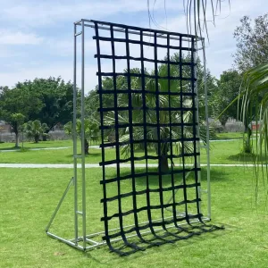 CL CLC Climbing Cargo Net Black 11 ft X 6 ft(132 inch x 72 inch)-Playground Play Safety Net,Rope Ladder,Jungle Gyms, Swing Set, Obstacle Courses for Outdoor Treehouse