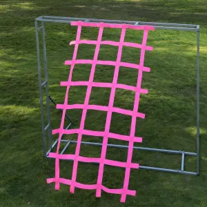 CL CLC Climbing Cargo Net - Playground Cargo Net - Climbing Net Outdoor-Climbing Net for Swingset - Indoor Climbing Net - Climbing Ladder, Belt Swing -7ft X 4ft-Pink (87inchx48inch)