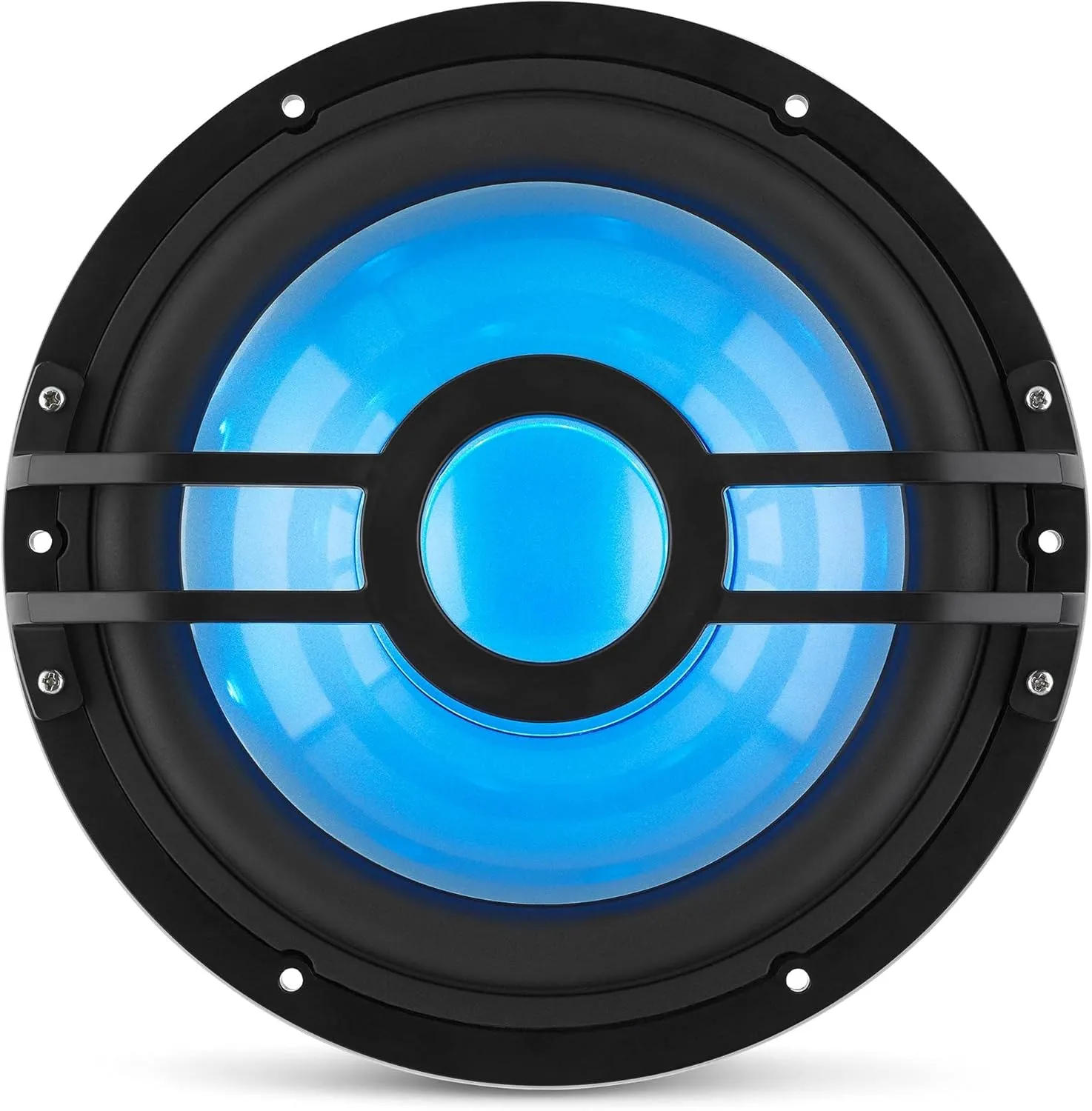 Clarion CMSP-101RGB-4 10" Marine Subwoofer with RGB LEDs, Single 4-Ohm, 250 Watts