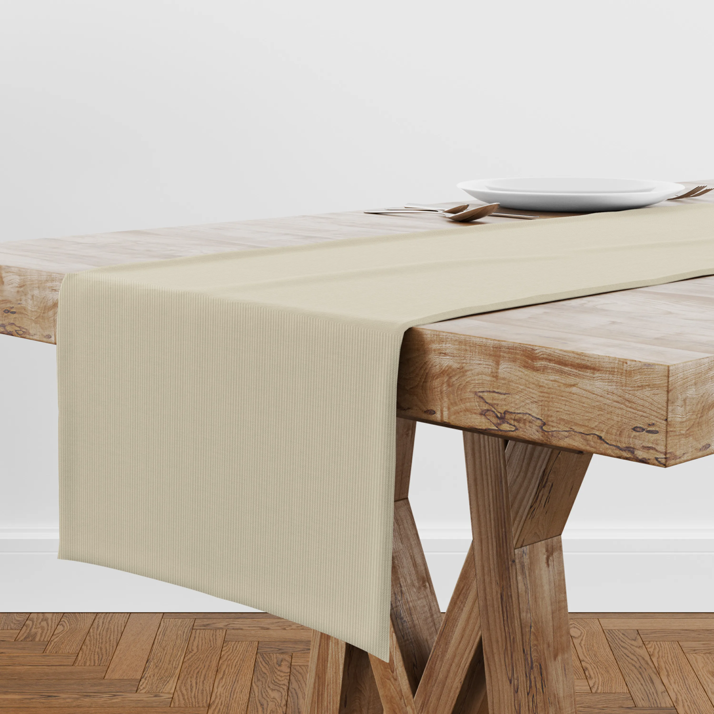 Classic Runner in Eggshell - Lightweight Linen