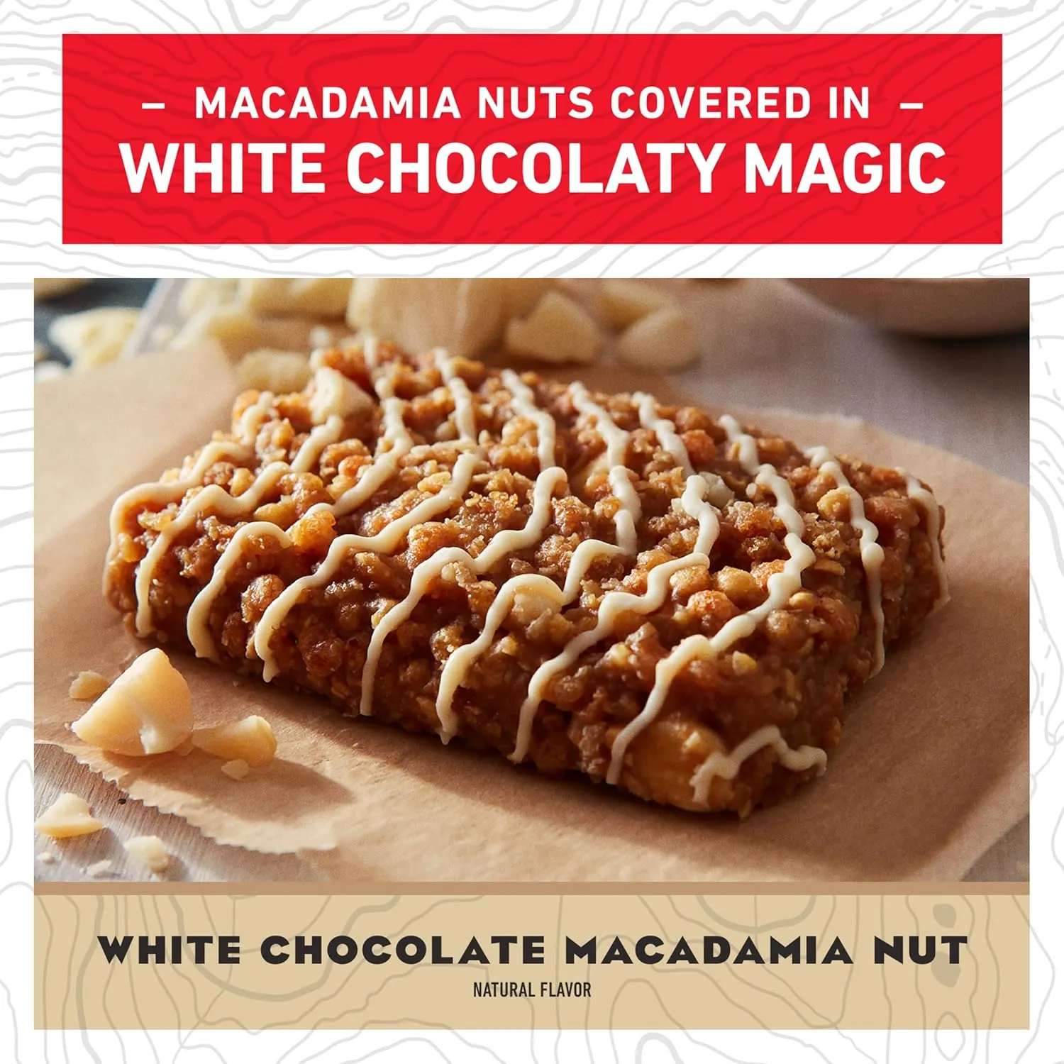 Clif Bar - White Chocolate Macadamia Nut Flavor - Made with Organic Oats - 9g Protein - Non-GMO - Plant Based - Energy Bars - 2.4 oz. (6 Pack)