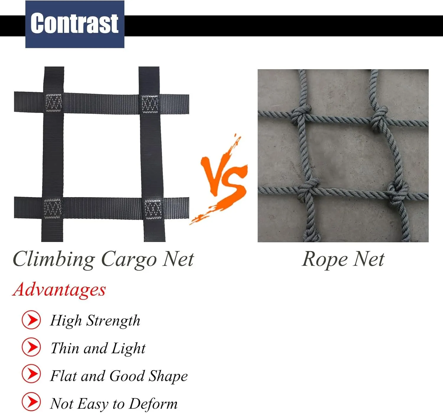 Climbing Cargo Net for Treehouse,Climbing Net for Kids Balcony Banister Stair Protection Heavy Duty Kids Ninja Obstacle Jungle Gym Net Rope Ladder,Swing Set Attachment,Black ( Size : 4x8ft/1.2x2.4m )