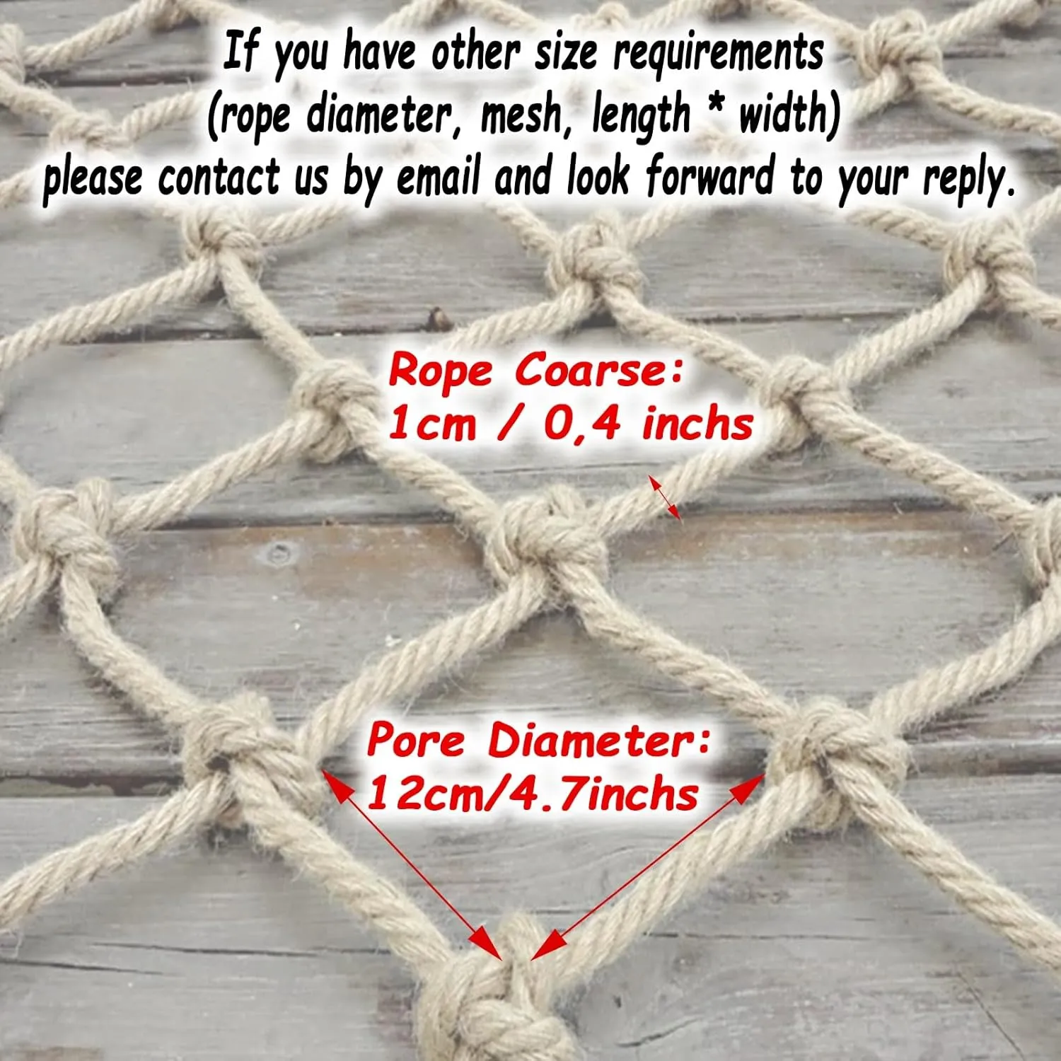 Climbing Frame Net, 20x20FT / 6x6(M) Rope Netting Climbing Cargo Nets Playground Kids Child Rock Ladder Wall Hammock Tree House Playset Swingset (Rope Dia 1cm)