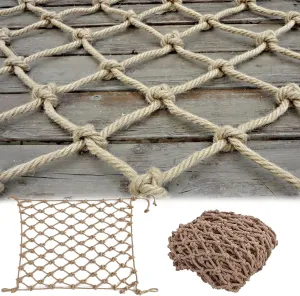 Climbing Frame Net, 20x20FT / 6x6(M) Rope Netting Climbing Cargo Nets Playground Kids Child Rock Ladder Wall Hammock Tree House Playset Swingset (Rope Dia 1cm)