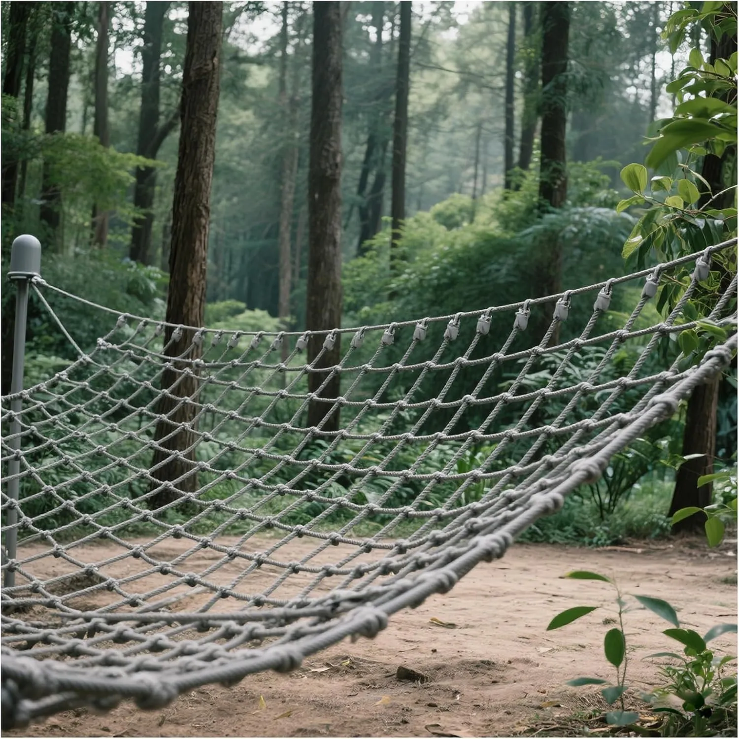 Climbing Net Net Playground Rope Safety Net Kids Tree House Heavy Duty Outdoor Hammock Swing Truck Trailer Net for Stair Balcony Railing Protection Net,3.3x3.3ft