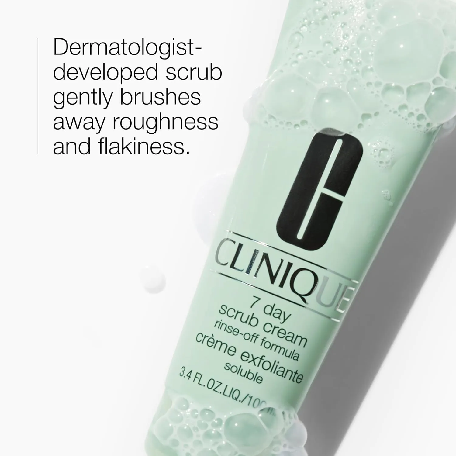 Clinique 7 Day Daily Gentle Face Exfoliator Lightweight Scrub Cream With Silica For All Skin Types