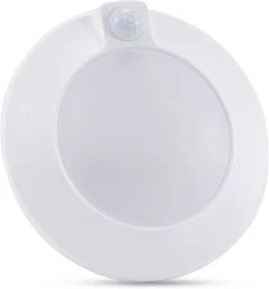 CLOUDY BAY Motion Sensor Ceiling Light Indoor,120V CRI90 10W 5000K Bright Day Light,6.5 inch LED Flush Mount Ceiling Lighting Fixture for Garage,Walk-in Closet,Attic,Pantry Wet Location White Finish