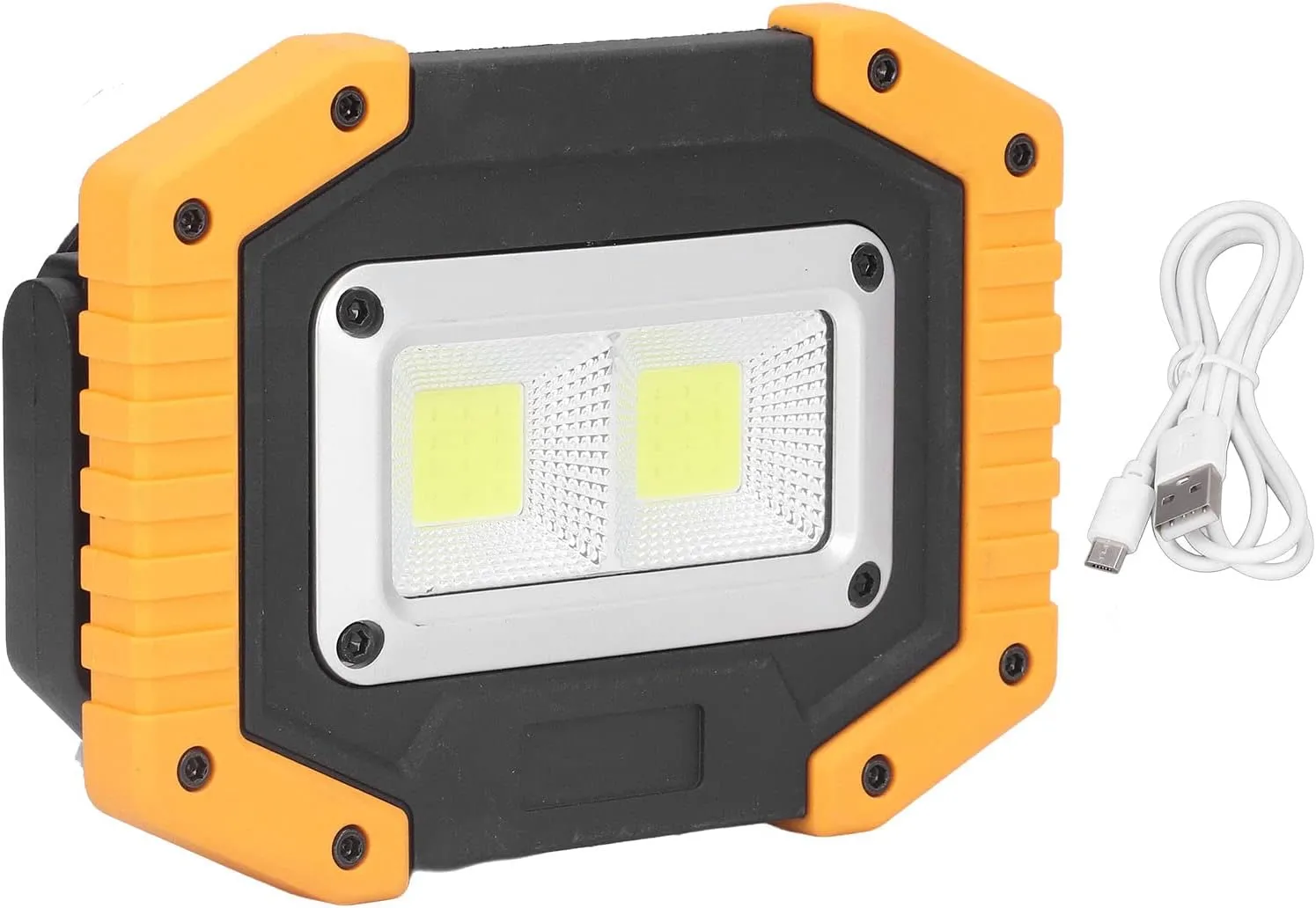 COB Work Light - USB Rechargedable IP66 Waterproof with Rotatable Bracket for Camping, Hiking, Car Maintenance