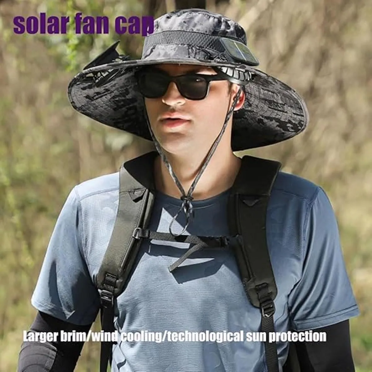 Colitt - Fishing Hat with Built in Fan, Colitt Fishing Hat, USB & Solar Powered Fans, Waterproof Removable