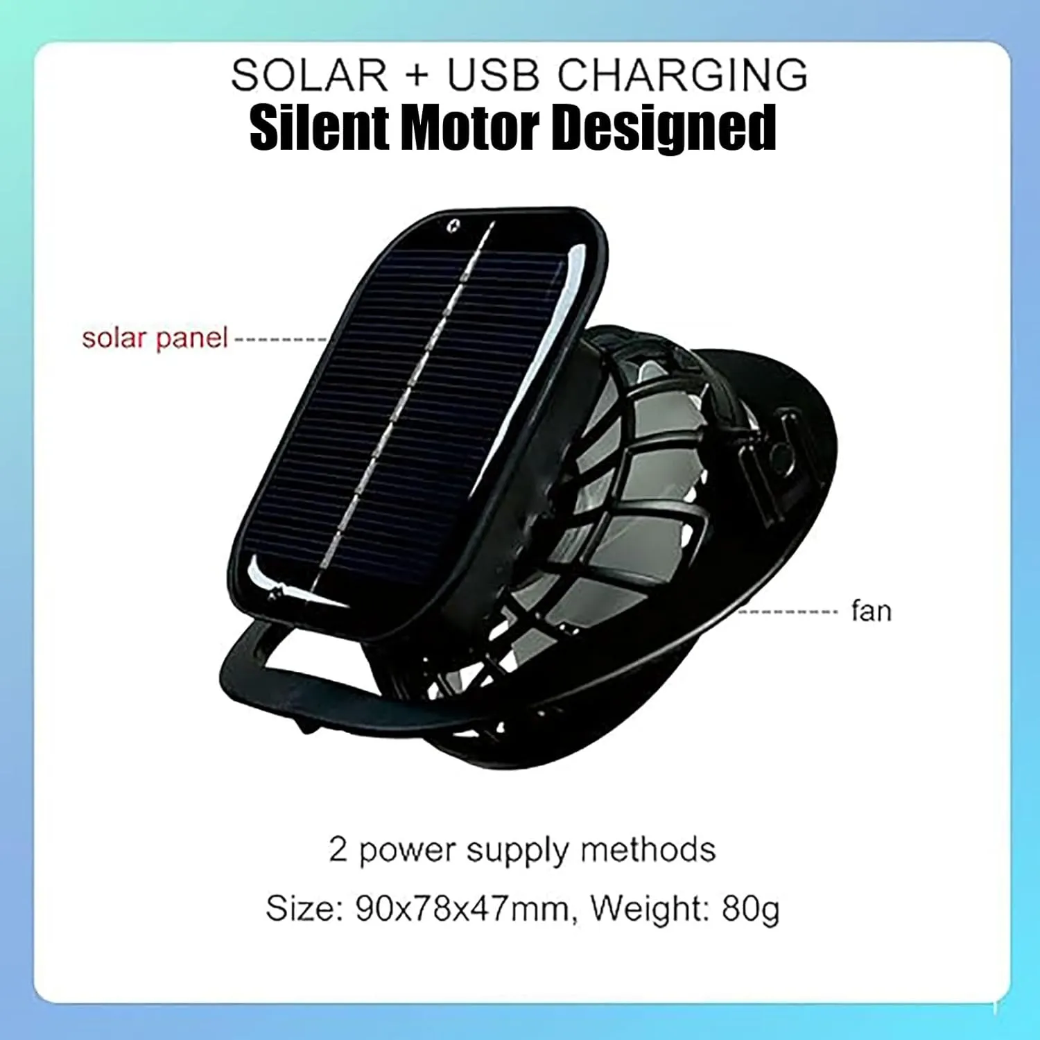 Colitt - Fishing Hat with Built in Fan, Hat with Fans Solar Power, Colitt Fishing Hat Wide-Brimmed Hats with Two Fans