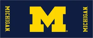 Collegiate Kwik-Covers Rectangle Plastic Table Covers, Bundle of 2 (University of Michigan, 8')