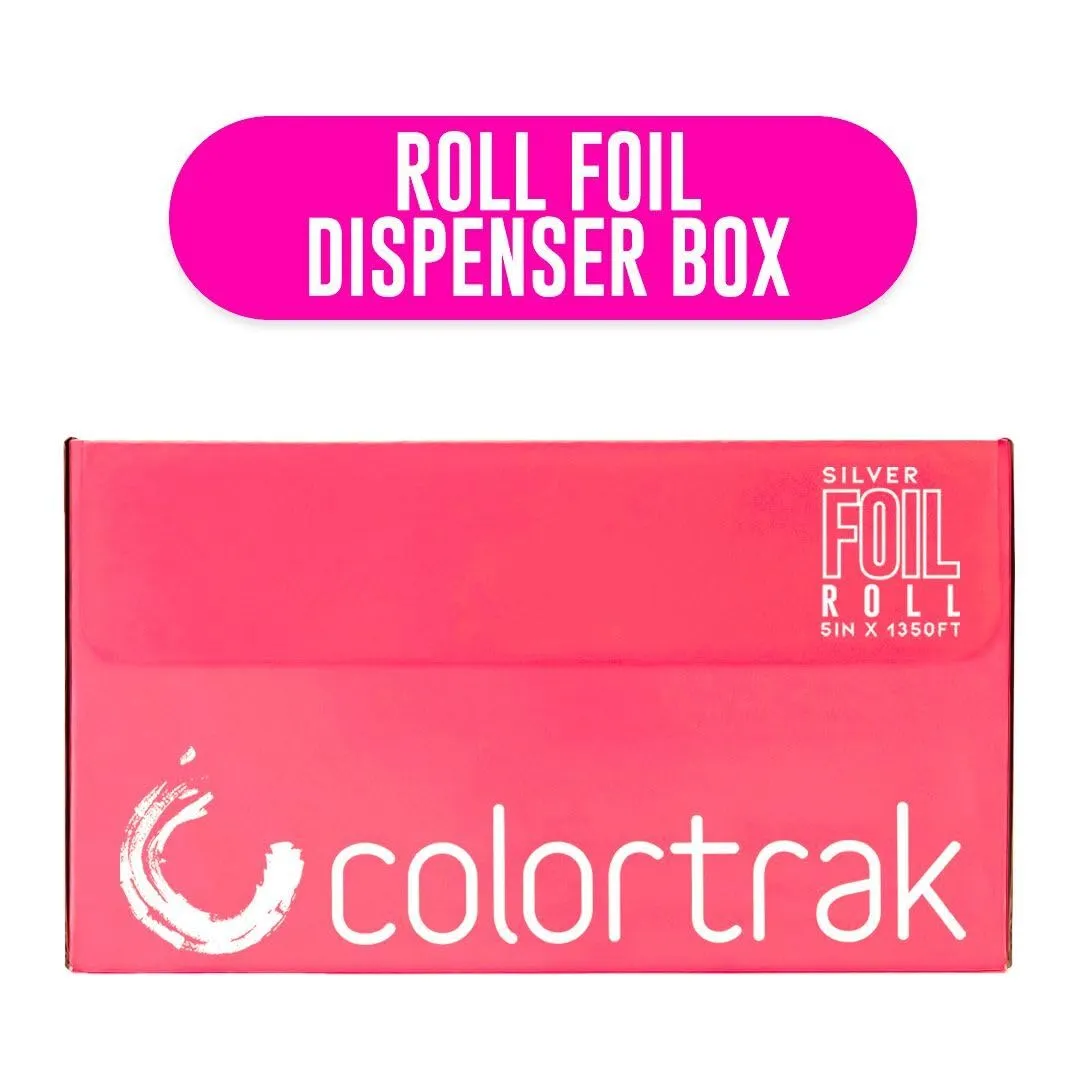 Colortrak Professional Highlighting Foil Roll, Integrated Blade on Box For Precision Length Cuts, Economical Roll Eliminates Waste, Silver, Roll Measures 5 inches x 1350 feet