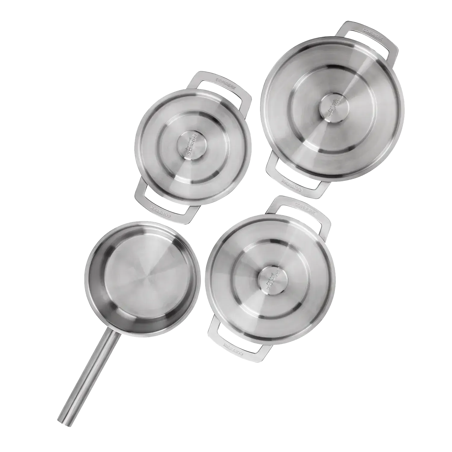 COMBEKK | STAINLESS STEEL COOKWARE SET 4PCS