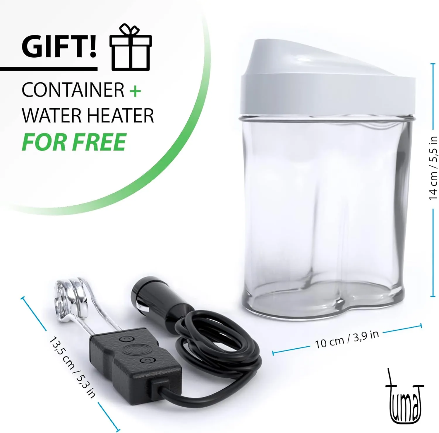 Complete Yerba Mate Kit - Includes Mate Cup, Straw (Bombilla), 750ml Thermos, Bag and two gifts (Container Yerbero and Car Immersion Heater) - Stainless Steel Yerba Mate Set (Gris)